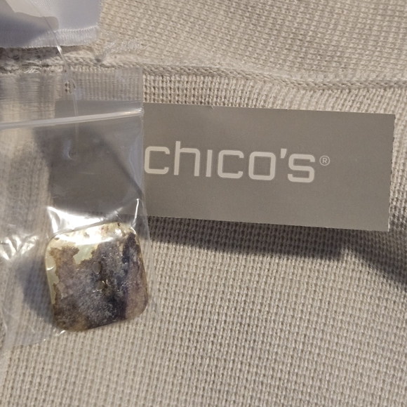 Chicos Marla Wynne Womens Beige Knit Kimono Sweater Size Small - Picture 7 of 11